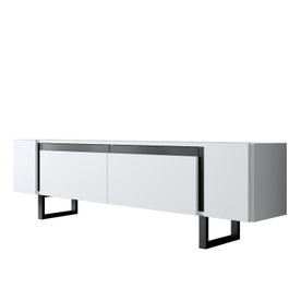 Hanah Home Soporte para TV Yildiz Blanco y Negro